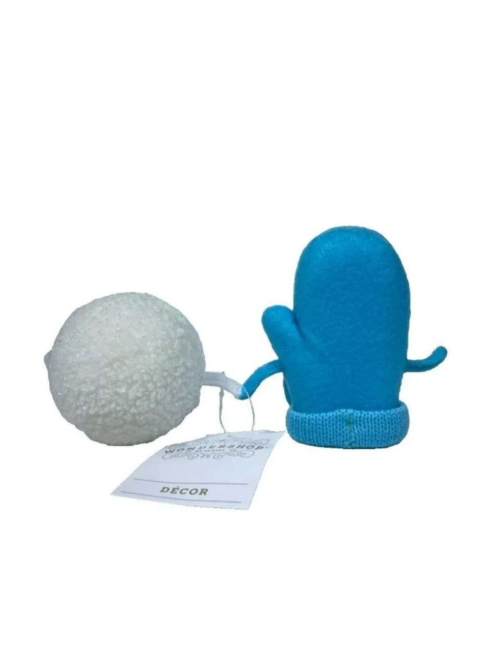 Wondershop Holiday Winter Felt Duo MITTEN & SNOWBALL Figures 8